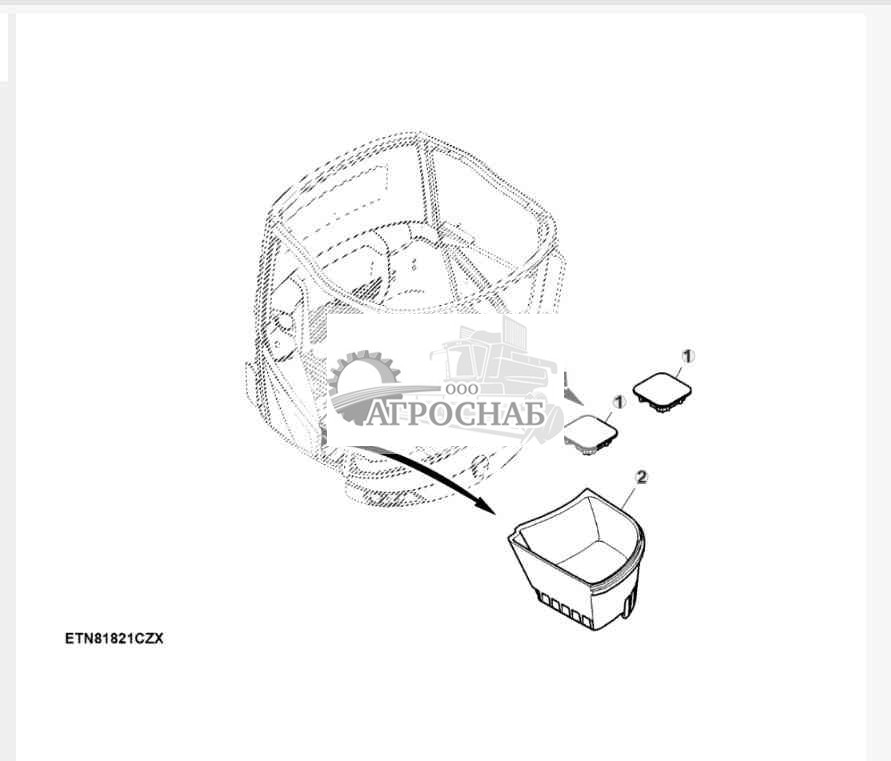 Заглушки для напольного коврика 